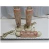 Image 1 : Set of Antique Art Deco Table Lamps & Hanging Lamp