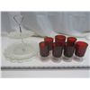 Image 1 : Lot of Tiered Serving Tray & Cups
