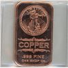 Image 1 : 1oz Copper Bar - Saint Gaudens