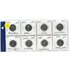 Image 1 : Lot of 8 Canadian quarters- (2007 and 2008) - Alpine skiing, biathlon, curling , figure skating , fr