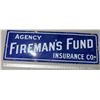 Image 1 : Agency fireman's fund insurance co. sign 36"X12"