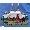 Image 1 : Vintage 4-Piece Rooster/Farm yard condiment set