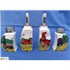 Image 2 : Vintage 4-Piece Rooster/Farm yard condiment set
