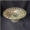 Image 1 : 12" dia green crystal bowl