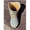 Image 2 : Large cowboy boot outdoor planter. Approx. 13X 12 with spur.