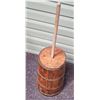 Image 4 : Very nice vintage wood butter churn.