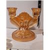 Image 5 : Mid Century amber carnival glass.
