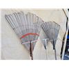 Image 2 : Vintage Bamboo & metal yard rakes.