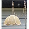 Image 1 : Vintage Cane webbing swag lamp