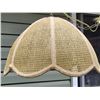 Image 2 : Vintage Cane webbing swag lamp