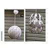 Image 1 : Novelty “ Death Star” white space style ceiling light. Open & close pull cords.