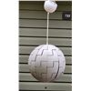 Image 2 : Novelty “ Death Star” white space style ceiling light. Open & close pull cords.