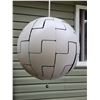Image 3 : Novelty “ Death Star” white space style ceiling light. Open & close pull cords.
