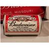 Image 2 : Budweiser lot. Insulated backpack, unopened golf ball can & red light beer mug.