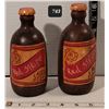 Image 1 : Unique & handmade wood Red Stripe Lager beer bottles.