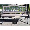 Image 1 : Cast iron & wood garden bench.