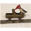 Image 1 : Vintage metal woodpecker on log toothpick holder/dispenser.