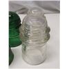 Image 3 : lot of glass insulators