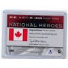 Image 2 : Martin St. Louis, Canada Flag patch, Fleer hockey card