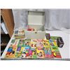Image 1 : Metal container of Disney comics & Assorted treasures