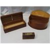 Image 1 : jewelry boxes mahogany and record cleaner