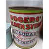 Image 2 : whiskey jar , rogers syrup can and players tobacco can