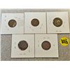 Image 7 : Lot of five Canadian 1¢ - 1932, 1933, 1942, 1954, 1956