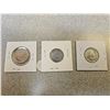Image 2 : Lot of 3 Canadian 25¢ twenty-five cents, quarters