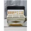 Image 2 : Vintage "Titano" cream accordion, plays beautifully - c/w carrying case