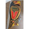 Image 2 : Kwakiutl design eagle wooden wall mount , eagle shaped sword and leaf shape eagle décor piece