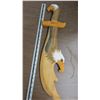 Image 3 : Kwakiutl design eagle wooden wall mount , eagle shaped sword and leaf shape eagle décor piece