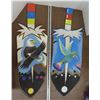 Image 1 : Eagle and humming bird art wooden pieces -31"X10"