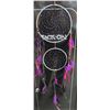 Image 2 : Purple black dream catcher with wood bead handmade wall décor