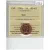 Image 1 : 1963 ICCS graded MS-65 1 cent; Red