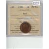 Image 1 : 1980 ICCS graded MS-64 1 cent; Red