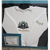 Image 2 : Limited edition 1995 Grey Cup shirt with certificate of authenticity, professionally framed and matt
