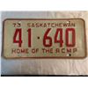 Image 2 : Pair of 1973 Sask License plates -home of the rcmp-41-640