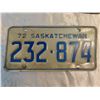 Image 2 : 1972 Sask. 232-874 and drive safely and live in prince albert plate
