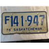 Image 2 : Pair of 1976 Sask. License plates- F141.947