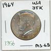 Image 1 : 1964 USA JFK half dollar