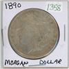 Image 1 : 1890 USA Morgan silver dollar
