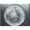 Image 2 : 1975 "Calgary" Canadian silver dollar, in original black case