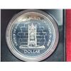 Image 2 : 1977 "Silver Jubilee" Canadian silver dollar, in original black case