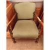 Image 1 : antique green accent chair