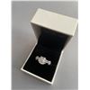 Image 1 : Diamond Ring - Box included - inside diameter 18mm