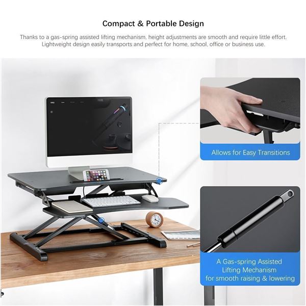 New Standing Desk Converter Height Adjustable Desk Riser