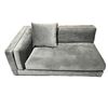Image 2 : Nico Left Arm 2 Seater - Plush Velvet: Glacier grey 2022 - suggested retail: $1499