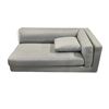 Image 1 : Nico right arm 2 seater color plush weave: porpoise