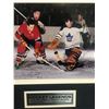 Image 2 : JEAN BELIVEAU AND JOHNNY BOWER DUAL SIGNED CUSTOM FRAMED PHOTO DISPLAY