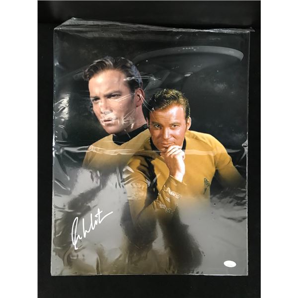 WILLIAM SHATNER SIGNED STAR TREK 16 X 20 (JSA COA)